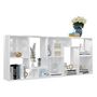Voir la diapositive 5 : VIDAXL Bibliotheque Blanc brillant 67x24x161 cm Bois d'ingenierie