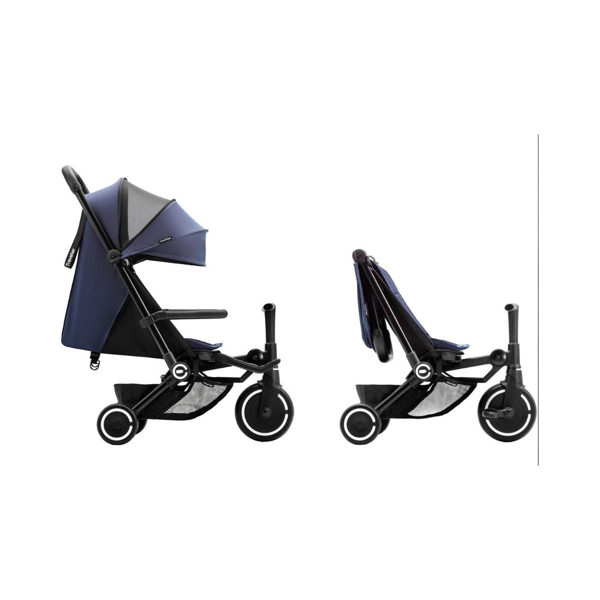 Voir la diapositive 2 : SMARTRIKE tricycle Xtend Traveler bleu marine