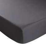 DODO Drap housse Coton Antibactérien Anthracite. Coloris disponibles : Gris