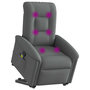 Voir la diapositive 2 : VIDAXL Fauteuil de massage inclinable Gris fonce Tissu