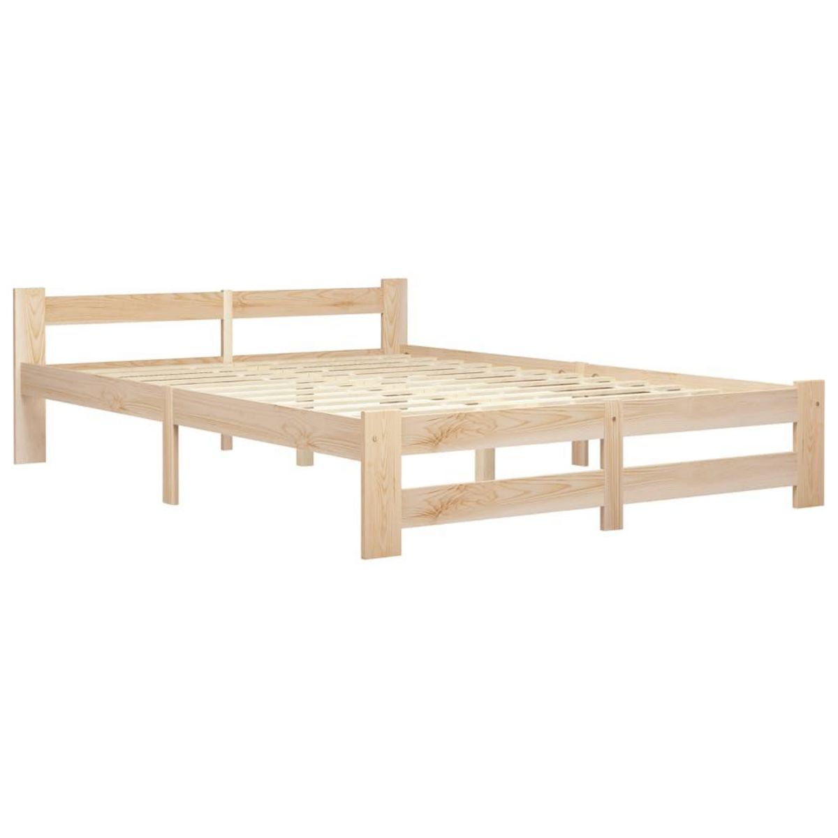 VIDAXL Cadre de lit sans matelas bois de pin massif 120x200 cm