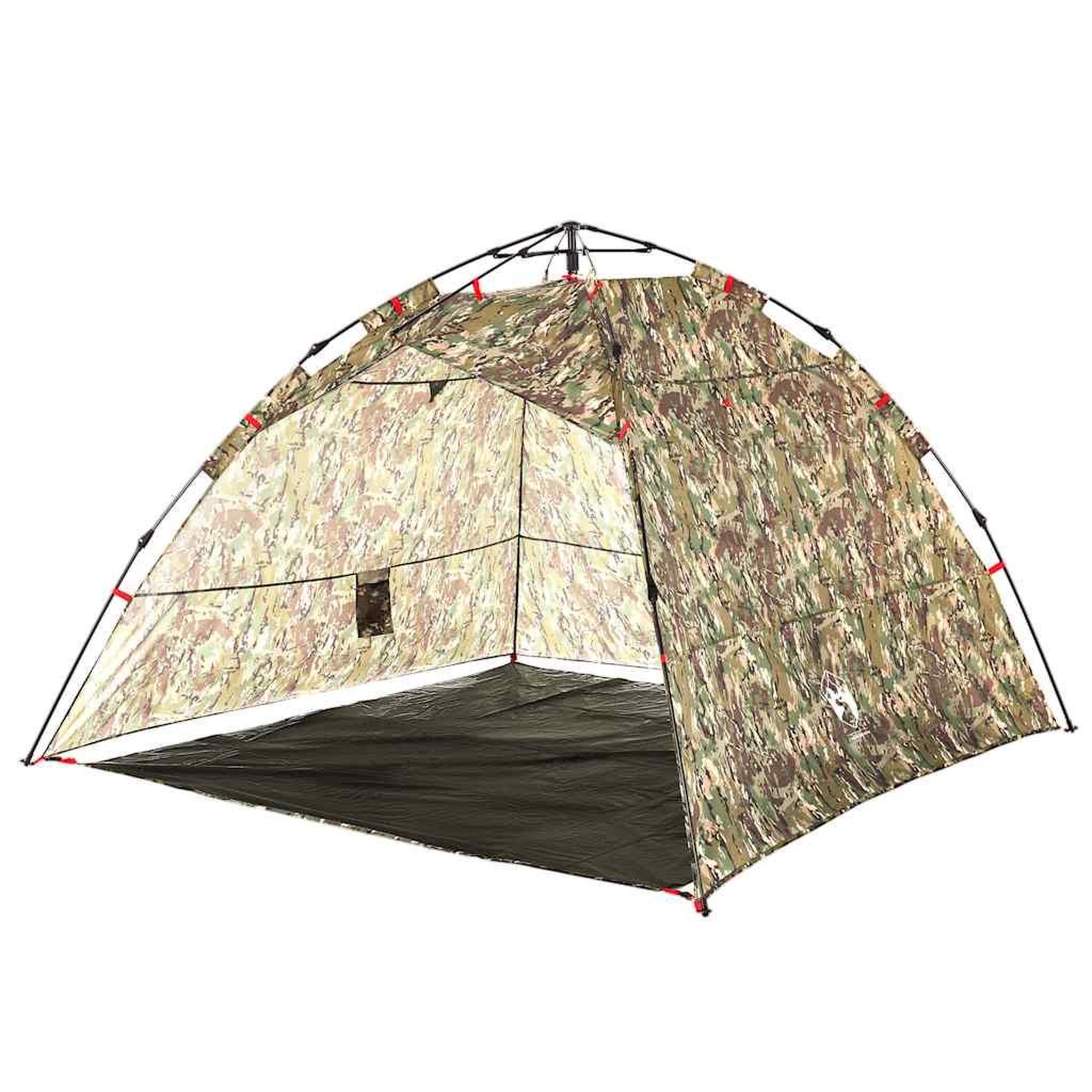 Voir la diapositive 5 : VIDAXL Tente de peche 4 personnes camouflage liberation rapide