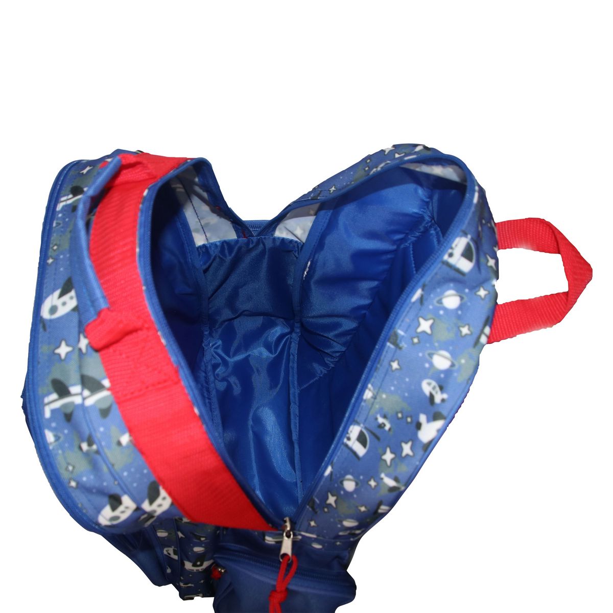 AUCHAN Sac à dos multipoches polyester multicolore AVIONS