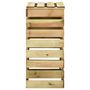 Voir la diapositive 5 : VIDAXL Composteur de jardin a lattes 80x50x100 cm Bois de pin impregne