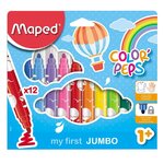 MAPED  Boite de 12 feutres de coloriage lavables Color'Peps