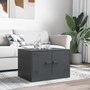 Voir la diapositive 3 : VIDAXL Table basse anthracite 67x50x44 cm acier