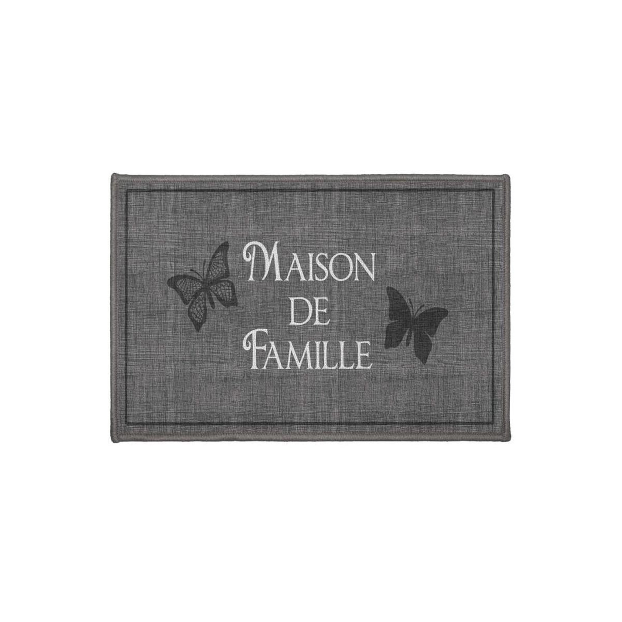 Douceur d'Intérieur Tapis Rectangle  Familia  40x60cm Gris