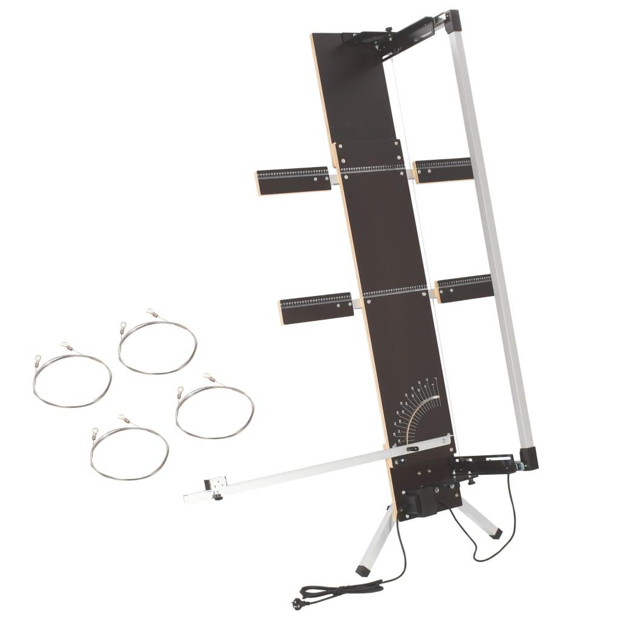 Voir la diapositive 1 : VIDAXL Machine de decoupe de mousse avec pieds 200 W Contreplaque