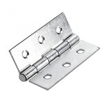 CENTRALE BRICO Lot de 2 charnières universel acier pour meuble, L.42 x l.57 mm