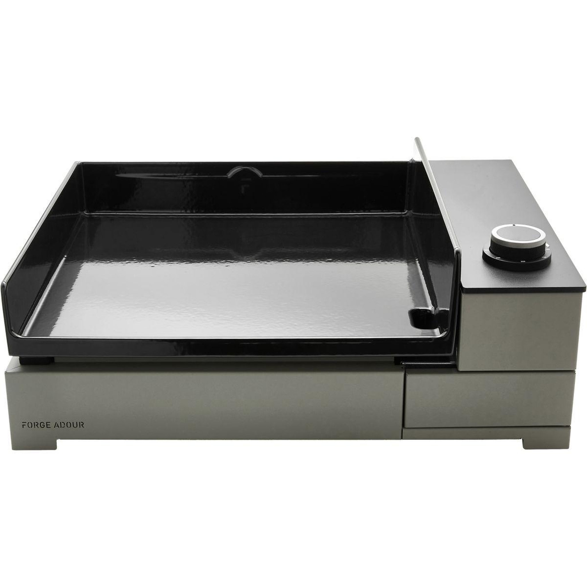 Voir la diapositive 2 : FORGE ADOUR Plancha électrique Premium E 45 A NG fonte émaillée à poser, 44x40 cm