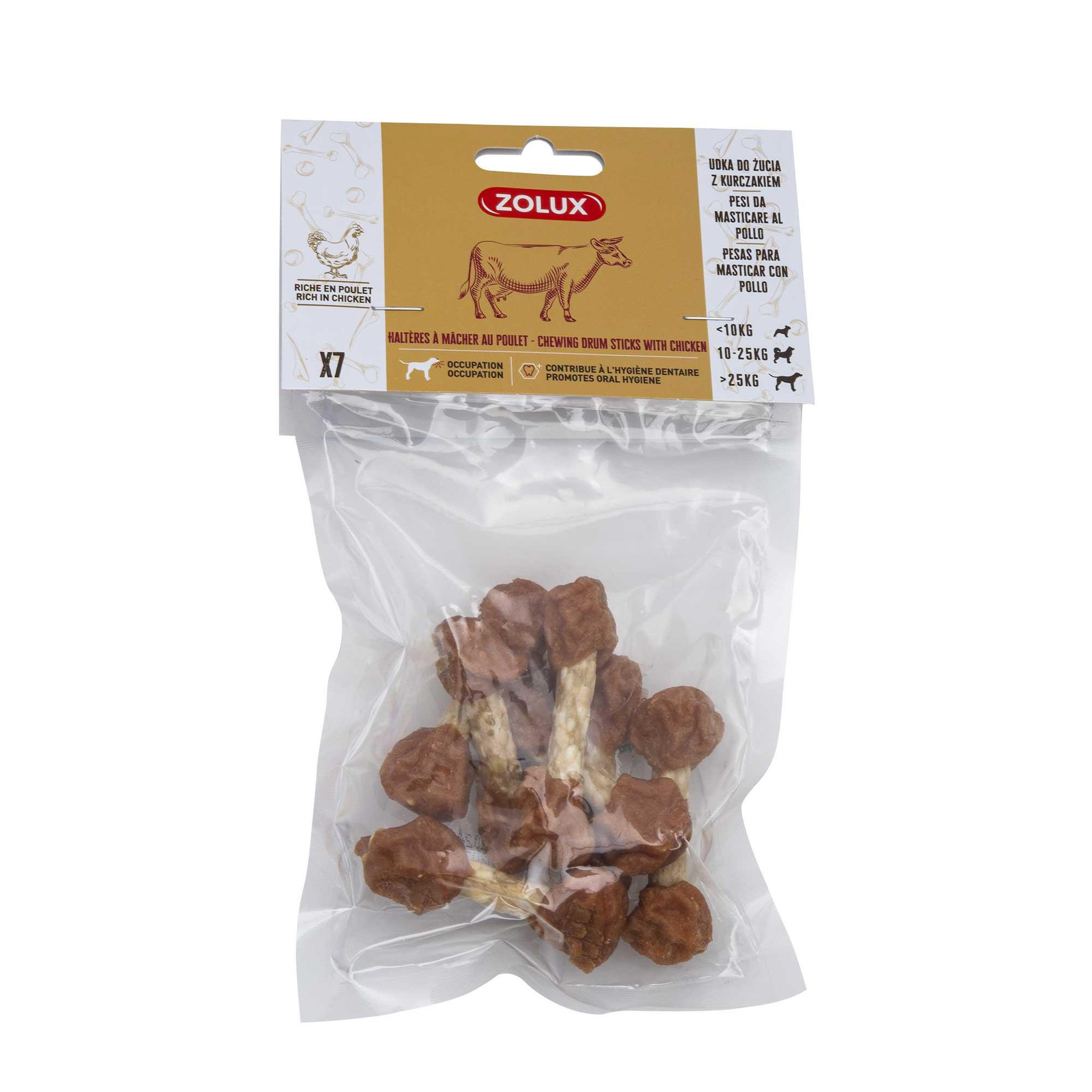 Voir la diapositive 5 : Zolux Haltères à mâcher au poulet  7 pcs  - Zolux