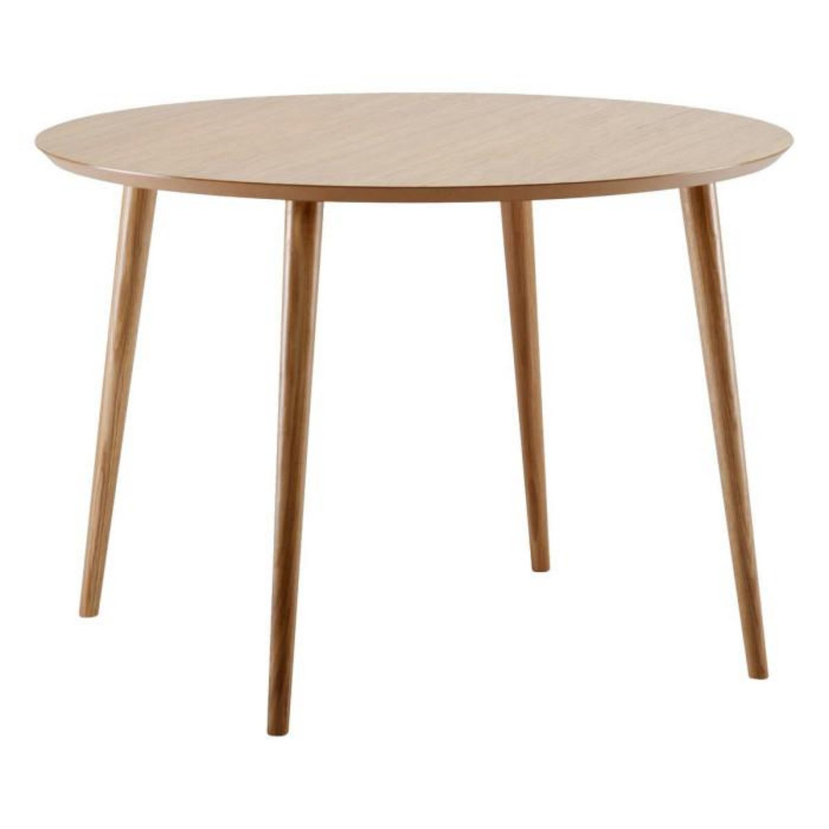 Paris Prix Table de Repas Ronde Bois  Cloyd  100cm Beige