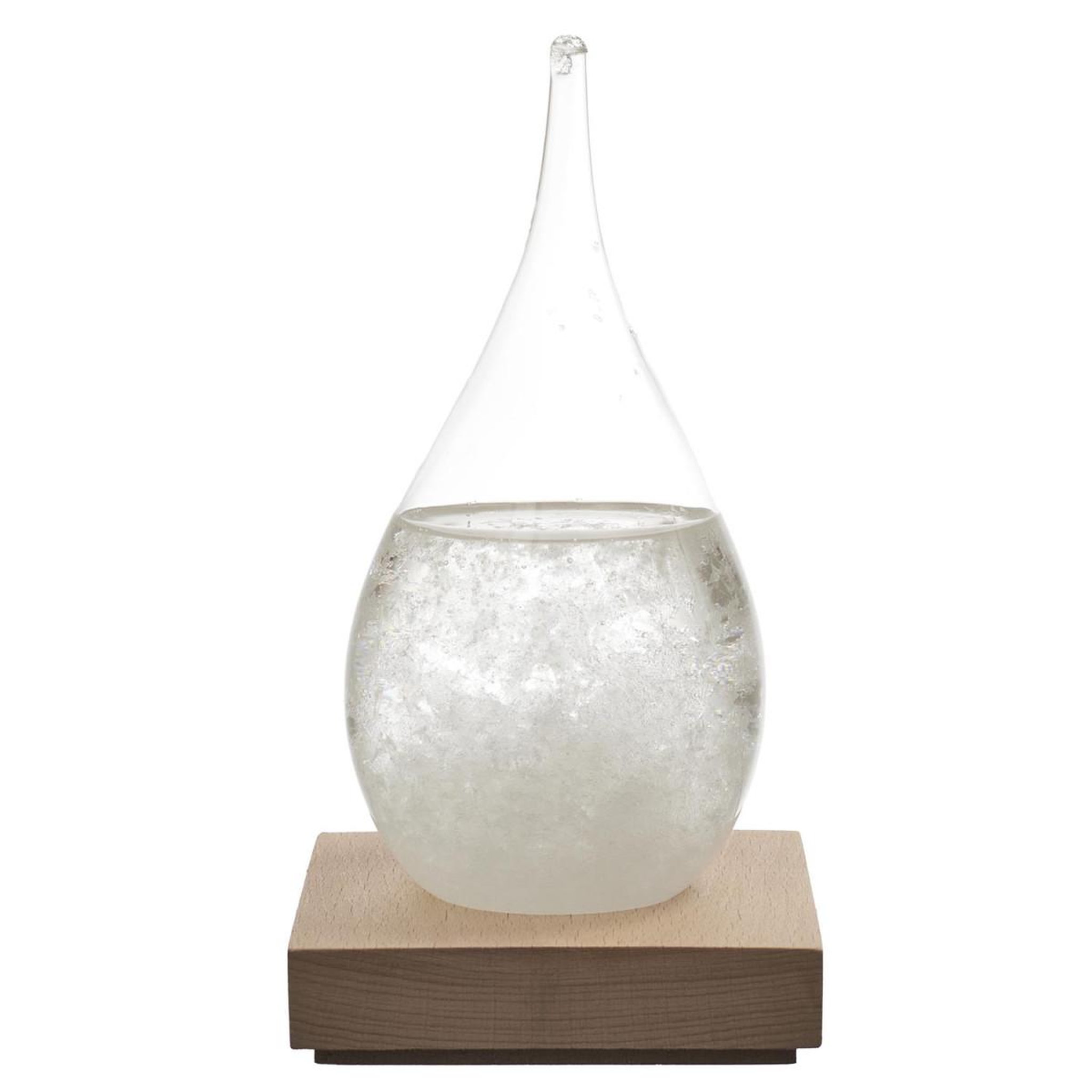 Voir la diapositive 3 : The Home Deco Factory Baromètre à cristaux  verre tempête  17cm transparent