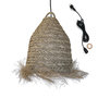 Voir la diapositive 1 : Lumisky Suspension d'extérieur avec cable ANAFI Beige Fibre naturelle 5m