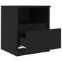 Voir la diapositive 6 : VIDAXL Tables de chevet 2 pcs Noir 40x40x50 cm Aggloméré