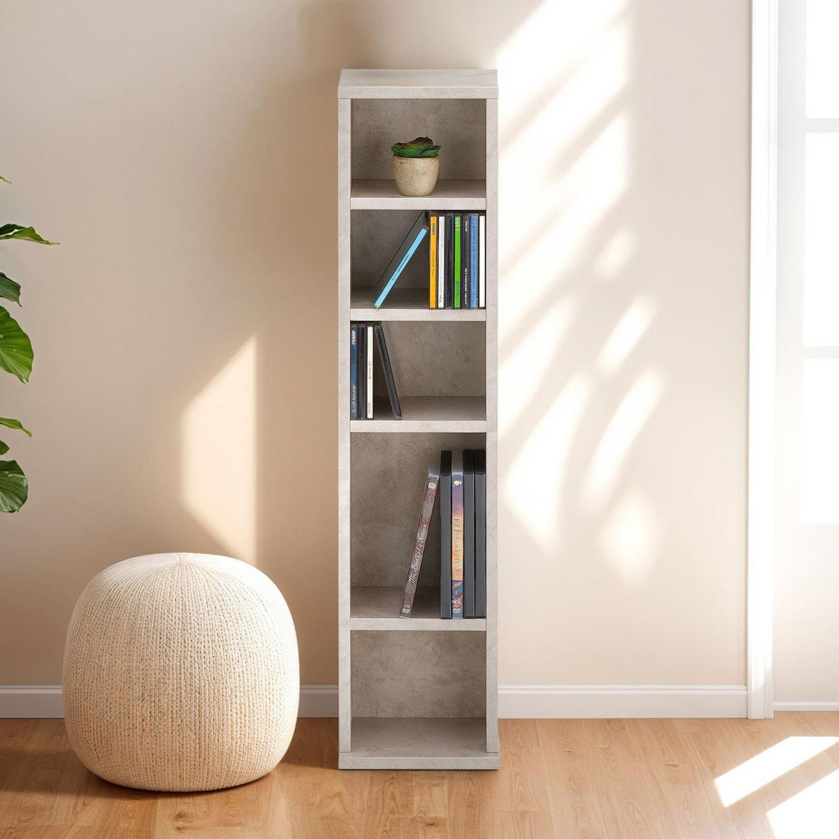 IDIMEX Étagère pour CD et DVD MELODIE, en bois