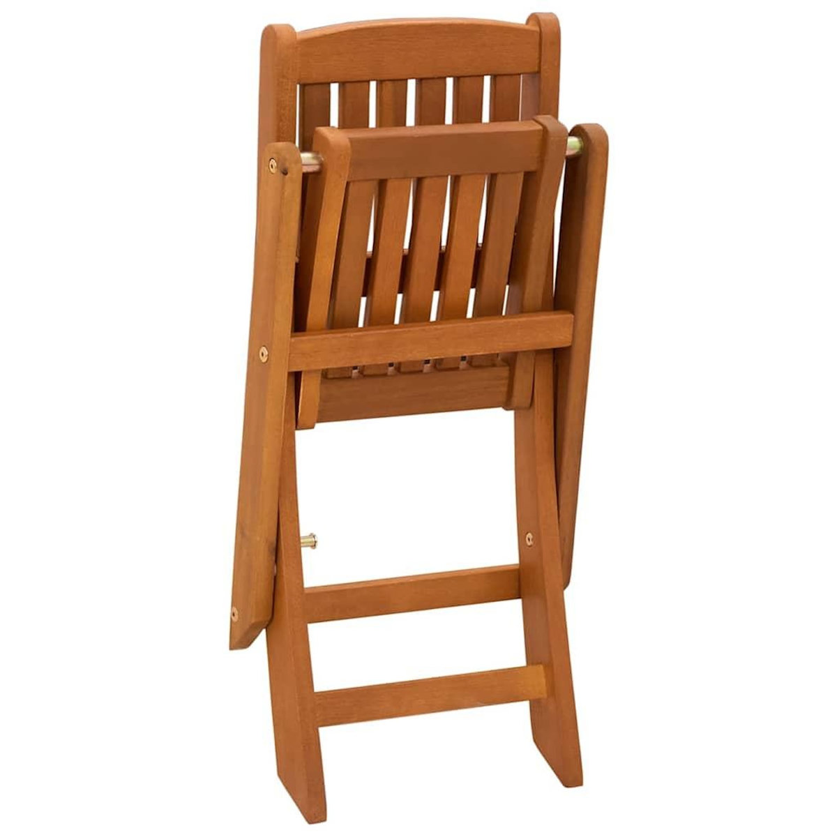 VIDAXL Chaises a manger pour enfants lot de 2 Bois d'eucalyptus