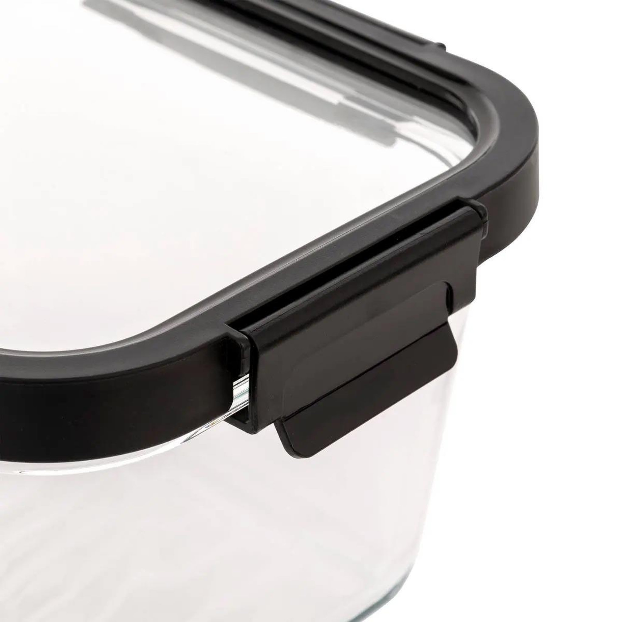 Voir la diapositive 4 : FIVE Boîte de conservation en verre  clipeat plus  1,8l noir