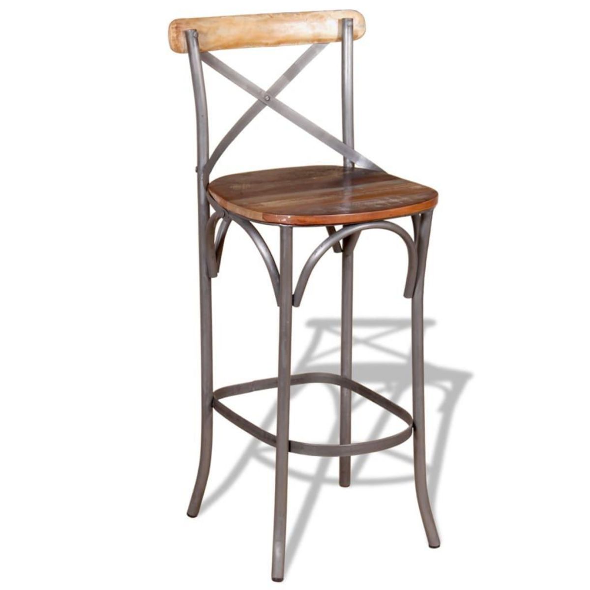VIDAXL Tabouret de bar Bois de recuperation massif
