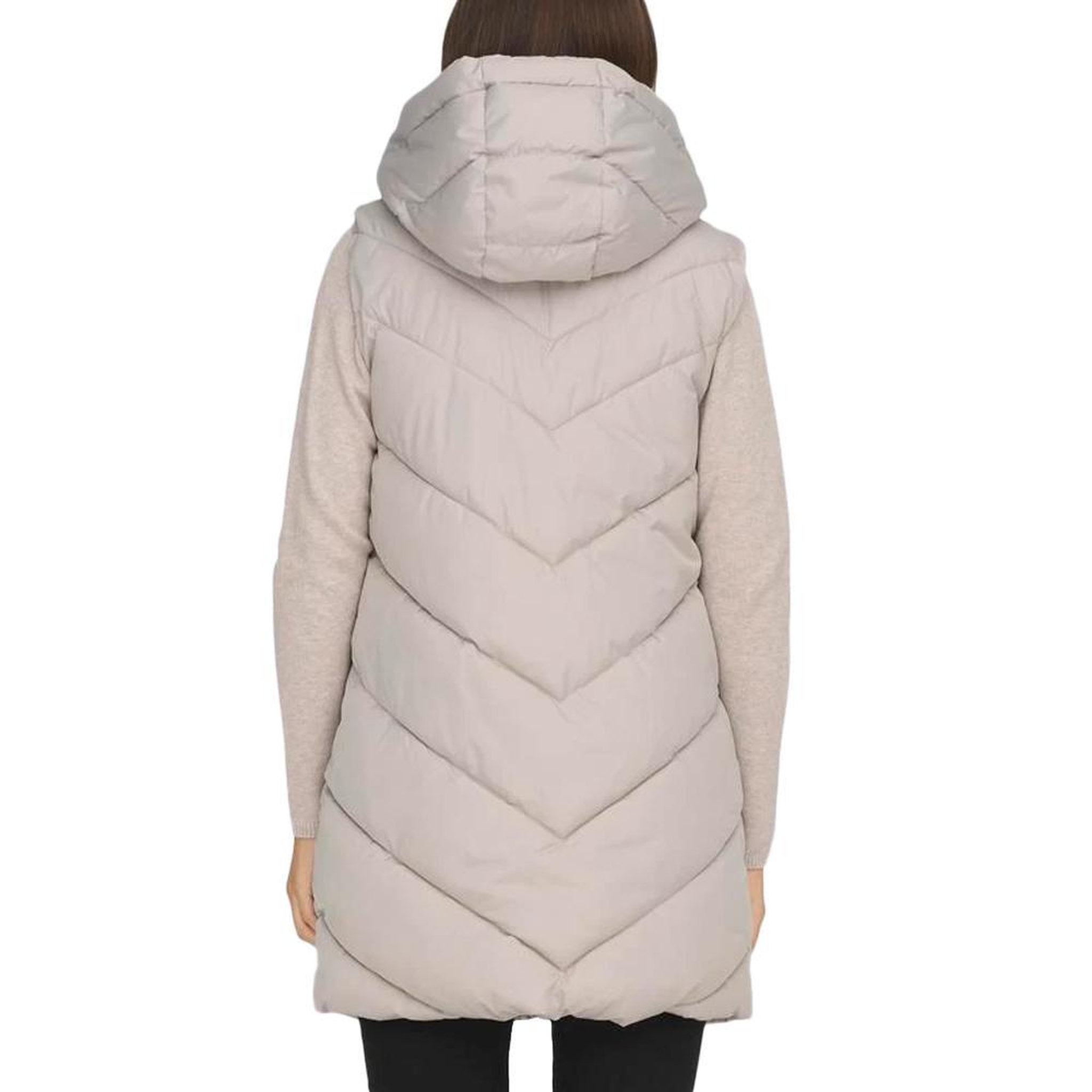 Voir la diapositive 5 : JACQUELINE DE YONG Doudoune sans manche beige femme jdy padded waistcoat