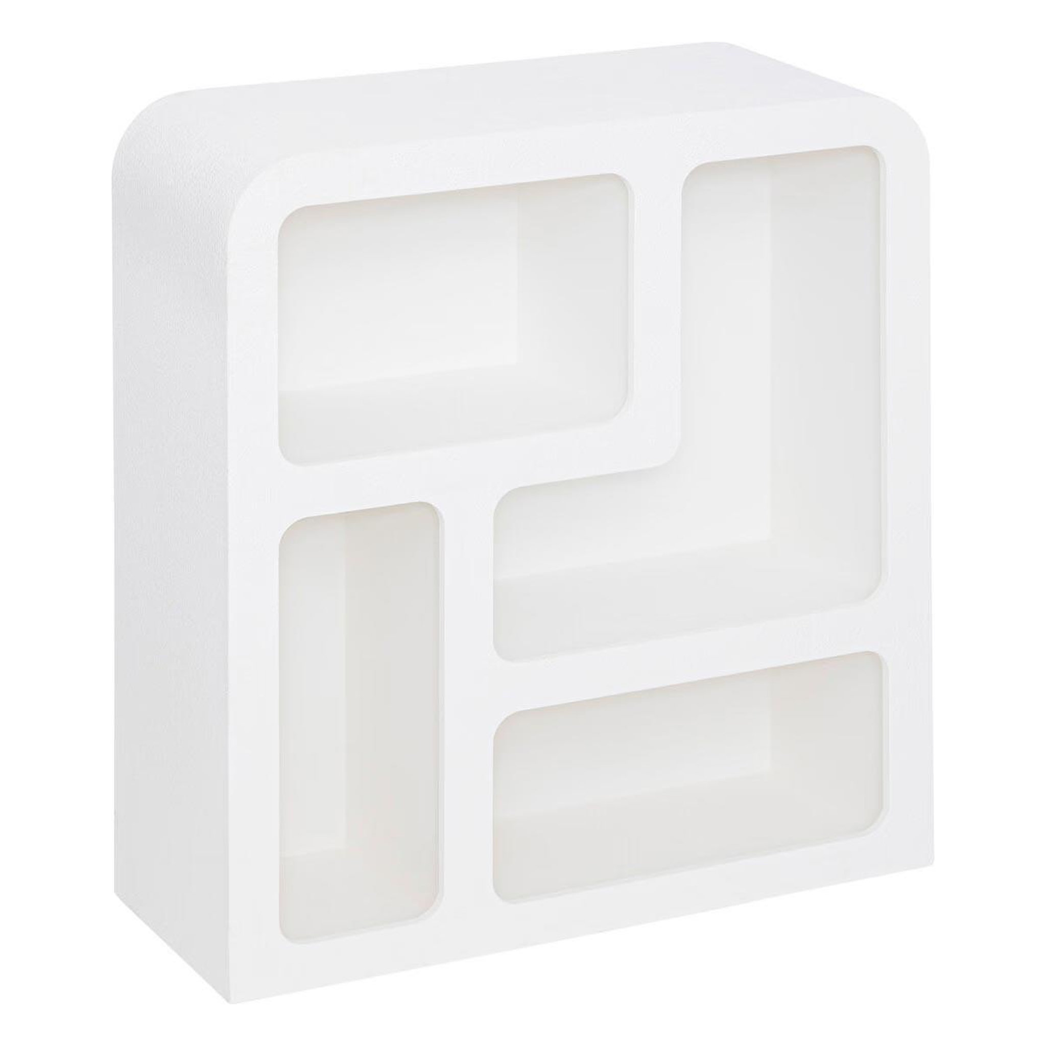 ATMOSPHERA Étagère 4 Niches Design  Soleya  85cm Blanc