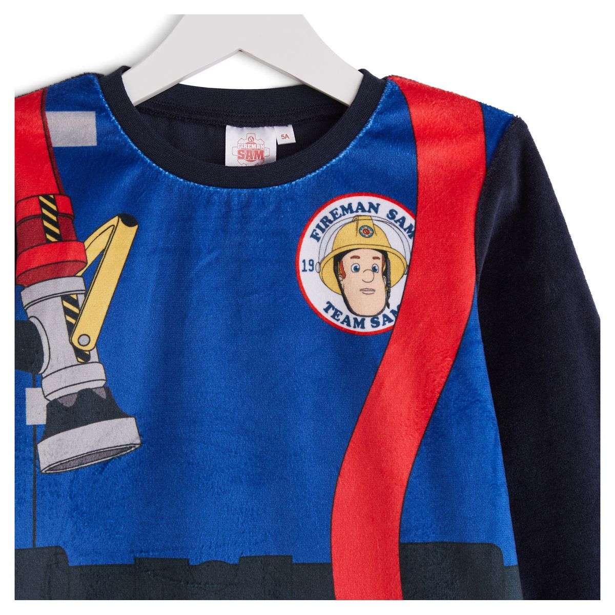 sam le pompier Ensemble pyjama velours garçon