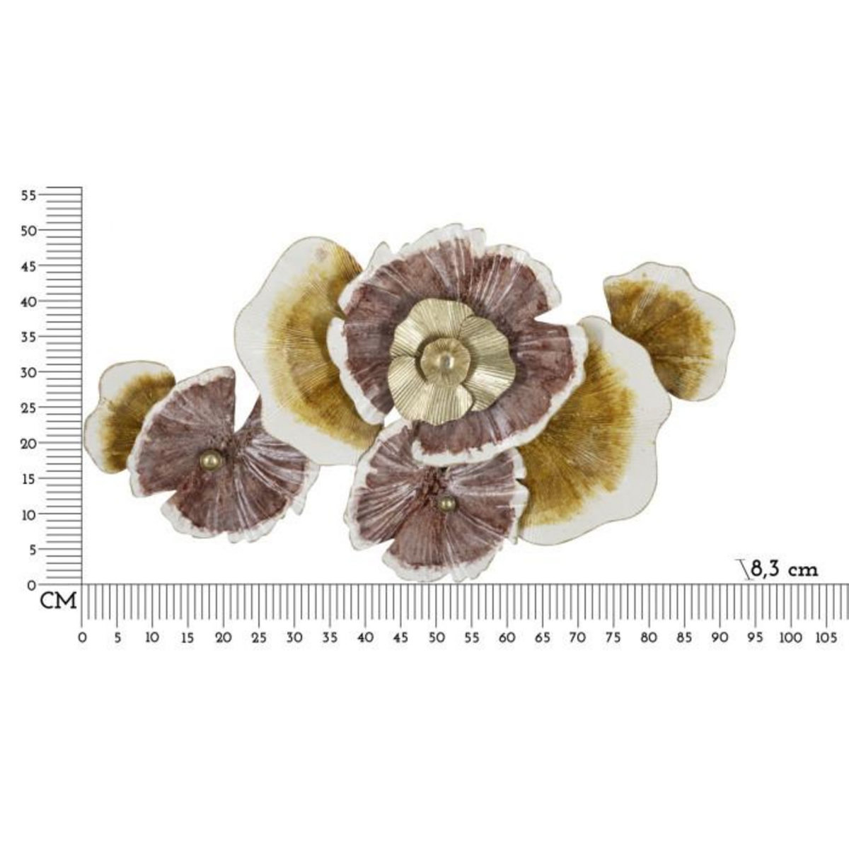 Paris Prix Décoration Murale en Métal  Clow  92cm Multicolore