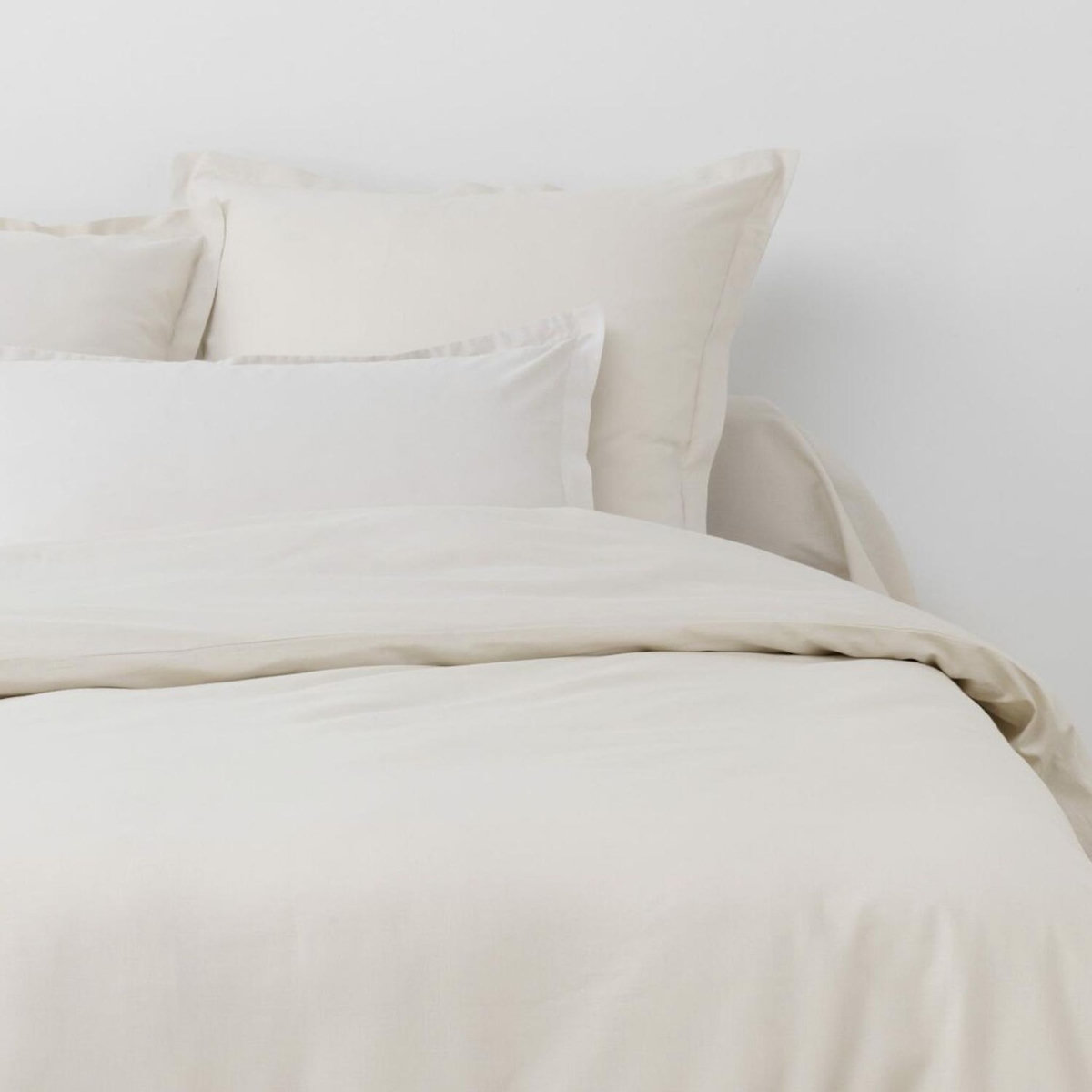 ATELIER DU COTON Parure de drap et drap housse coton 57fils uni