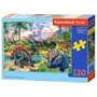 Castorland Puzzle 120 pièces : Les volcans et dinosaures