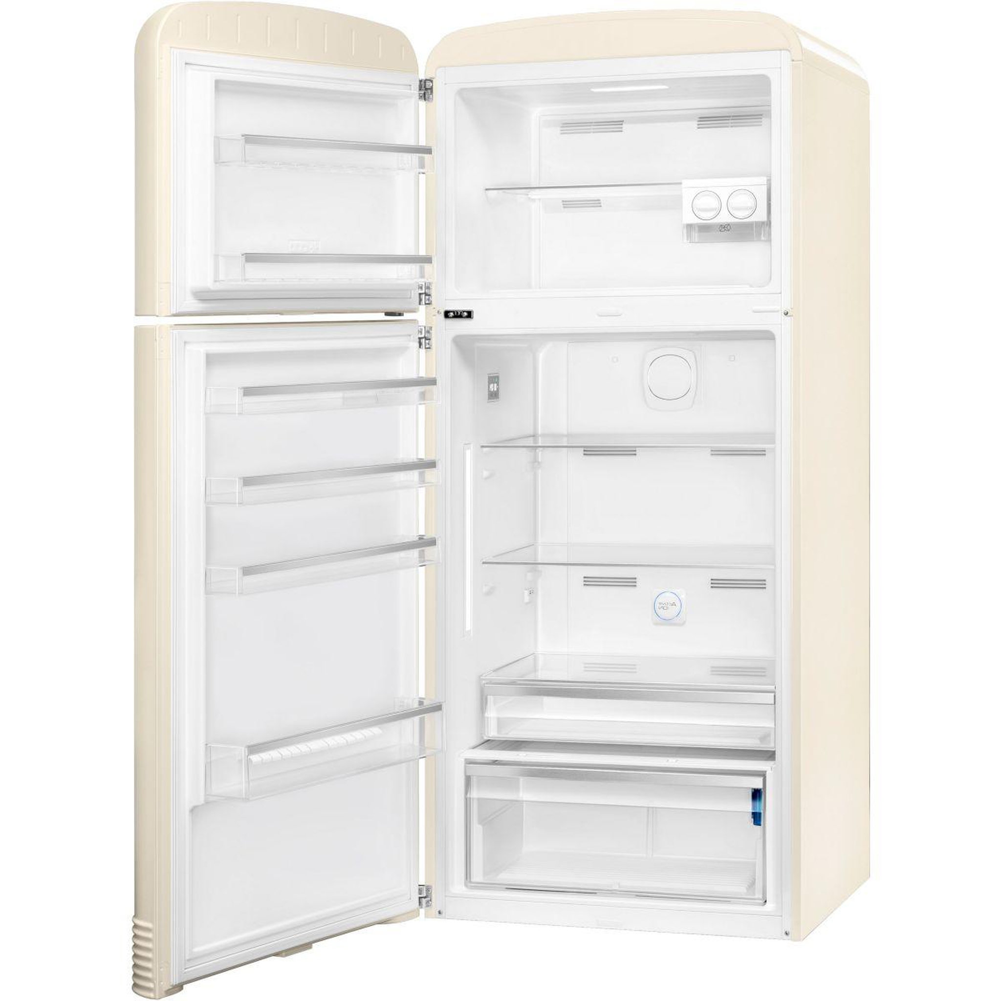 Voir la diapositive 3 : SMEG Réfrigérateur 2 portes FAB50LCR5 Crème