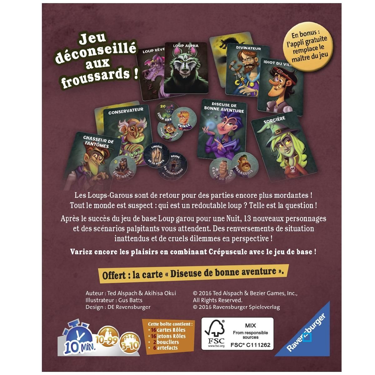 RAVENSBURGER Jeu Loup Garou pour un crépuscule