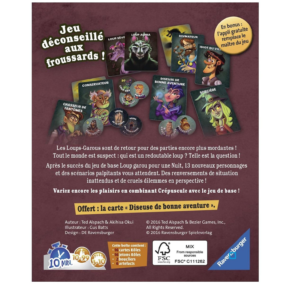 RAVENSBURGER Jeu Loup Garou pour un crépuscule