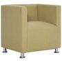 Voir la diapositive 2 : VIDAXL Fauteuil cube Vert Tissu