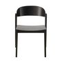 Voir la diapositive 2 : Paris Prix Chaise en Bois  Laga  75cm Noir