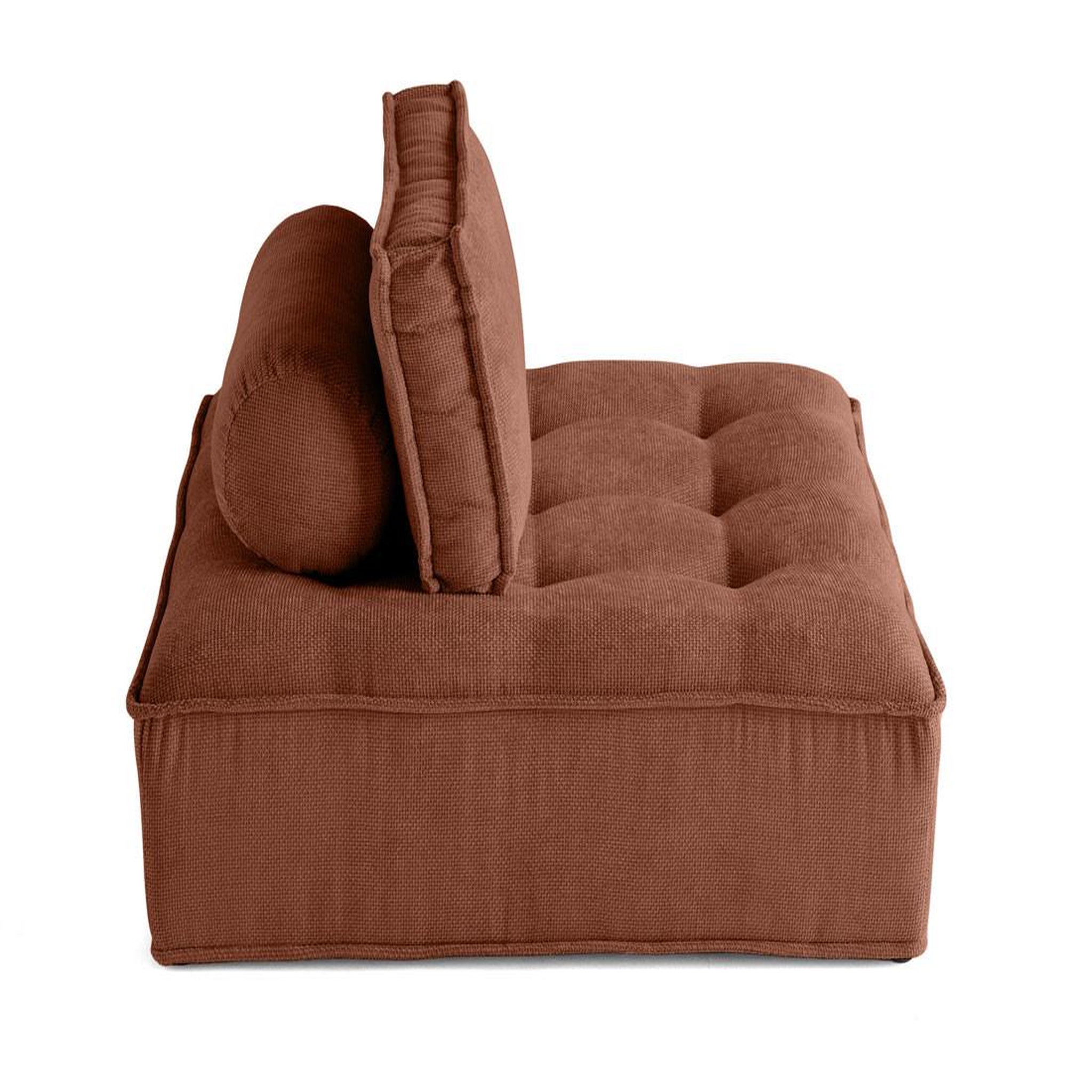 Voir la diapositive 2 : BEST MOBILIER Marisol - module d'assise - velours texturé