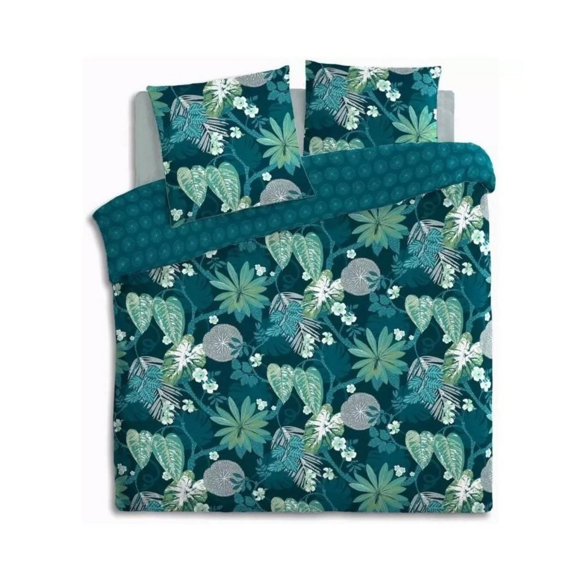 ATMOSPHERA Housse de couette 240x220 Gembur + 2 taies coton percale 80 fils
