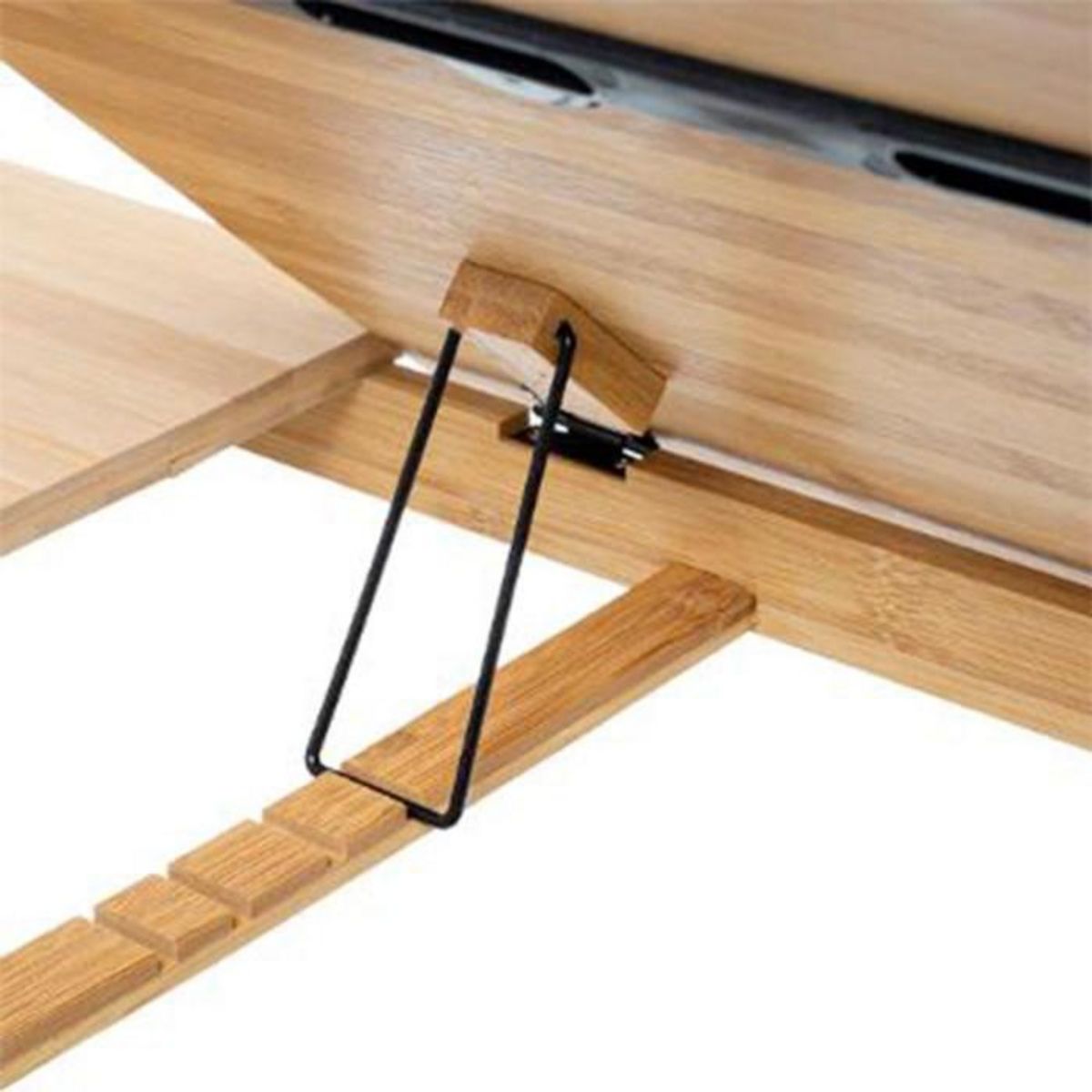 FIVE Plateau en bambou avec pieds réglables en hauteur