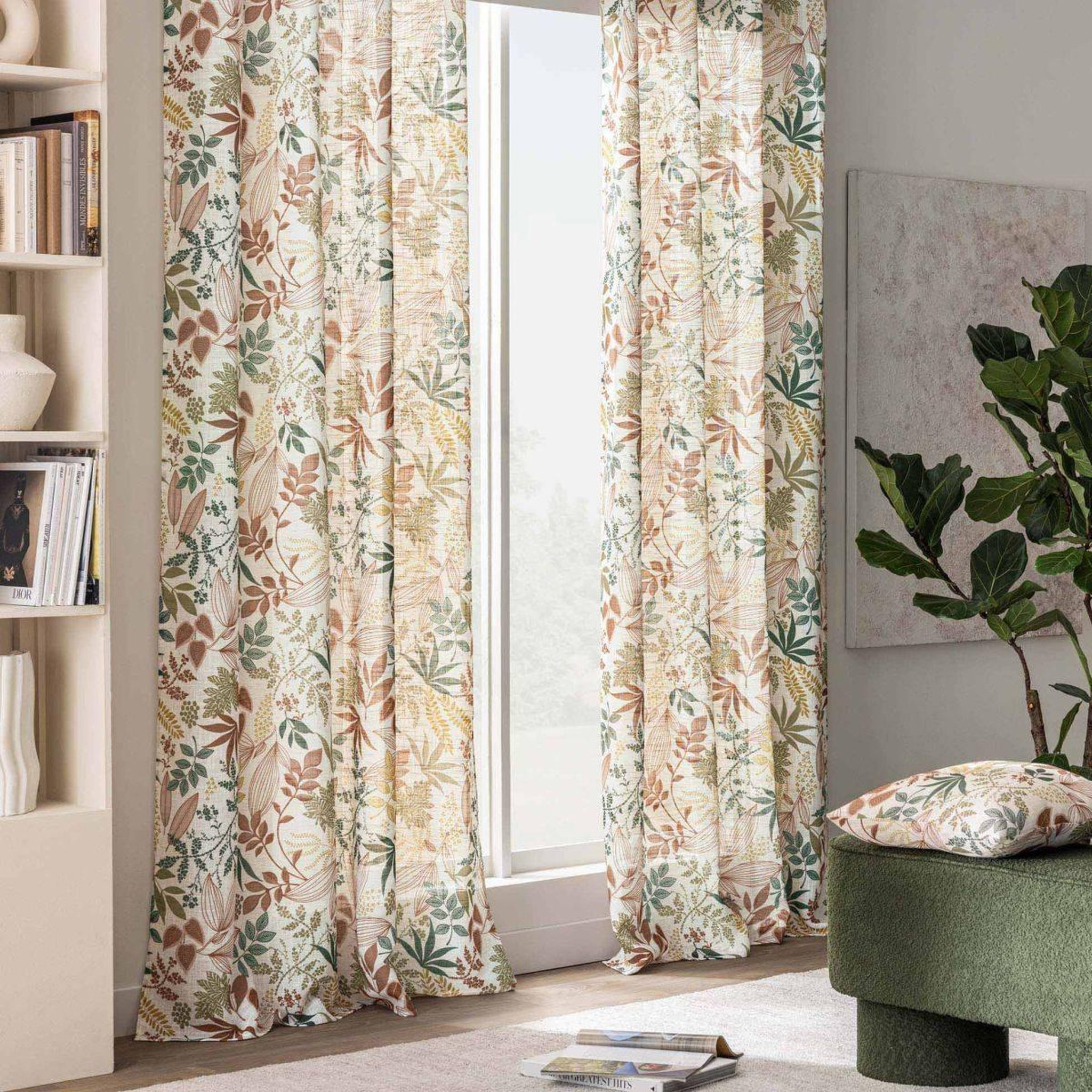 Voir la diapositive 4 : Douceur d'Intérieur Coussin déco imprimé  hailey  45x45cm multicolore
