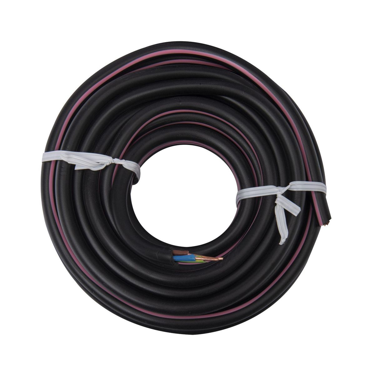 ZENITECH Câble d'alimentation électrique U1000R2V 3G1,5 Noir - 10m