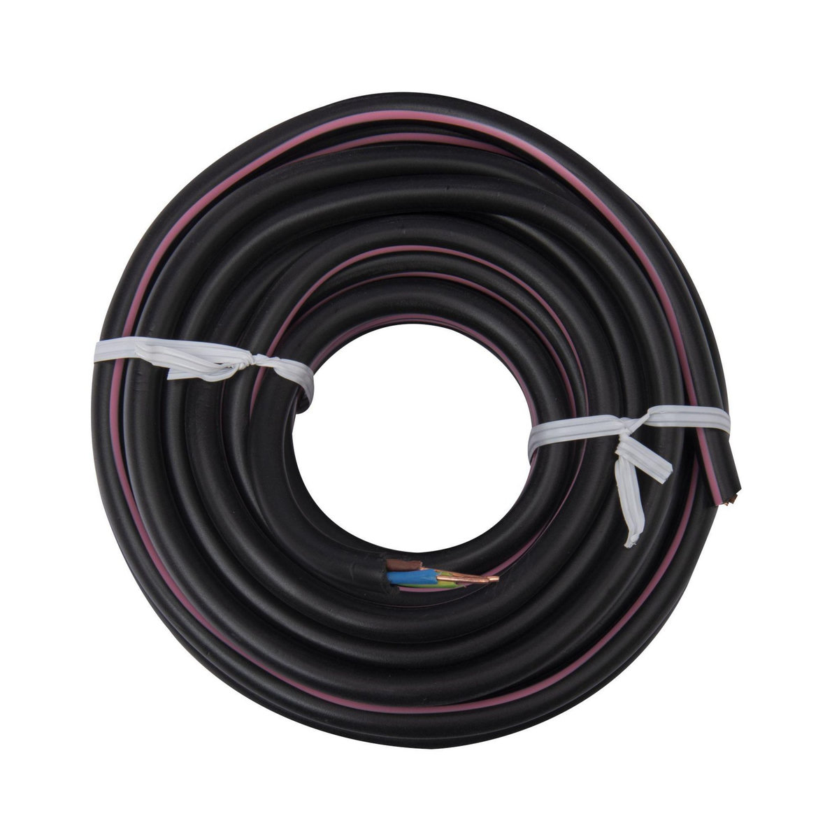 ZENITECH Câble d'alimentation électrique U1000R2V 3G1,5 Noir - 10m