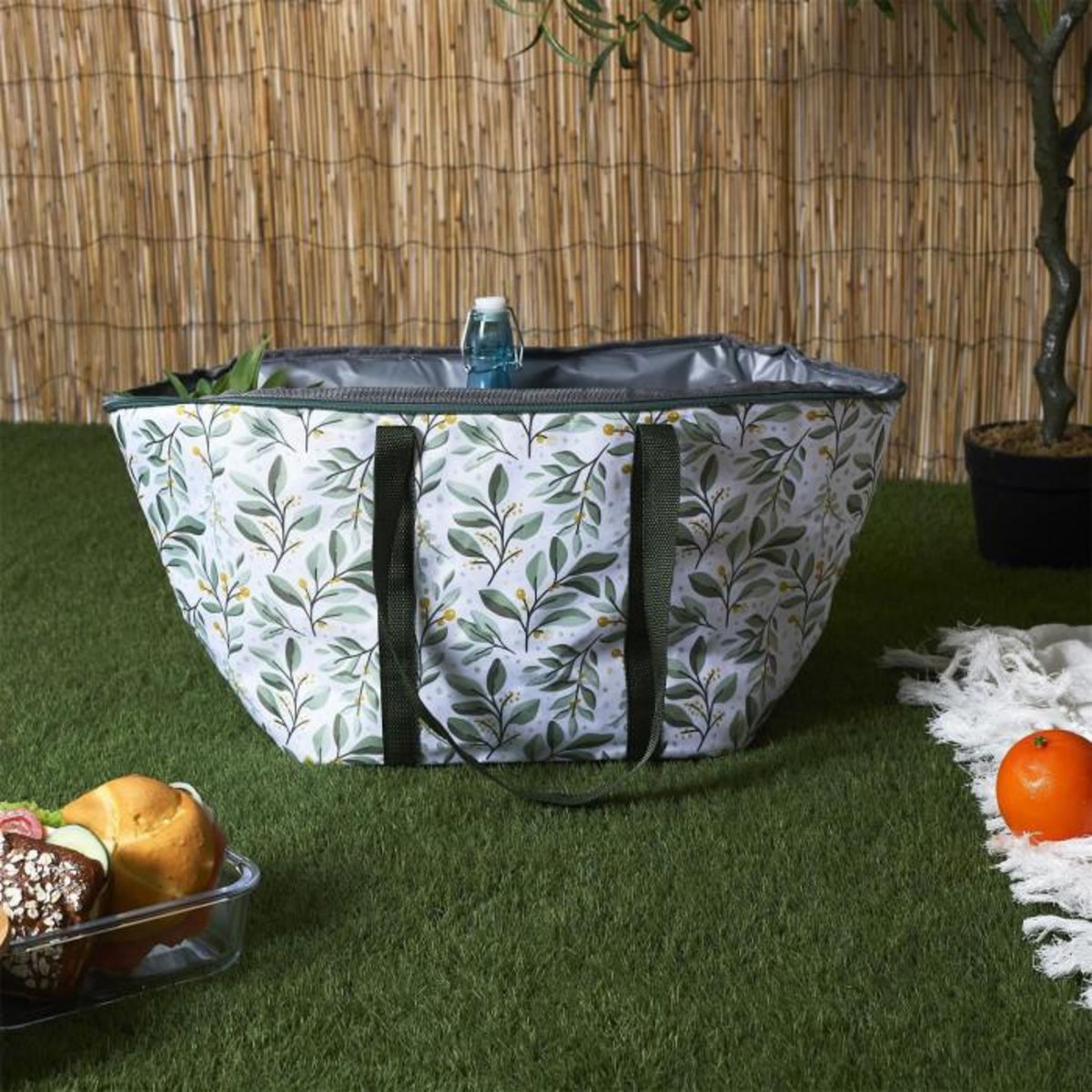 Paris Prix Panier Fraîcheur  Pique-Nique  41L Blanc & Vert