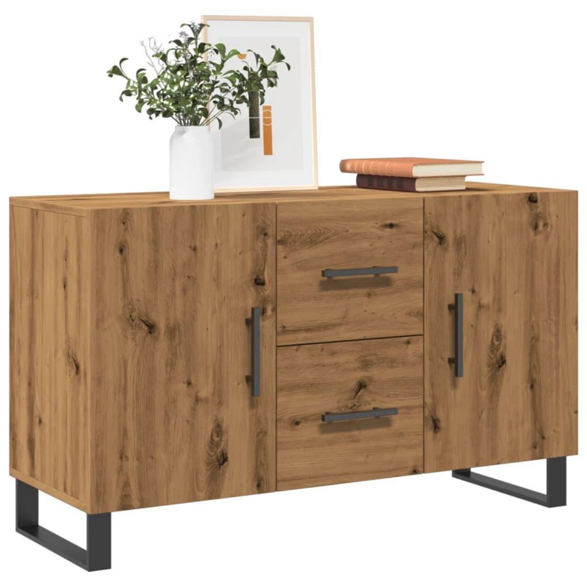 VIDAXL Buffet chene artisanal 100x36x60 cm bois d'ingenierie