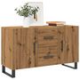 Voir la diapositive 1 : VIDAXL Buffet chene artisanal 100x36x60 cm bois d'ingenierie