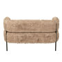 Voir la diapositive 4 : Paris Prix Canapé 2 Places Imitation Fourrure  Bun  133cm Taupe