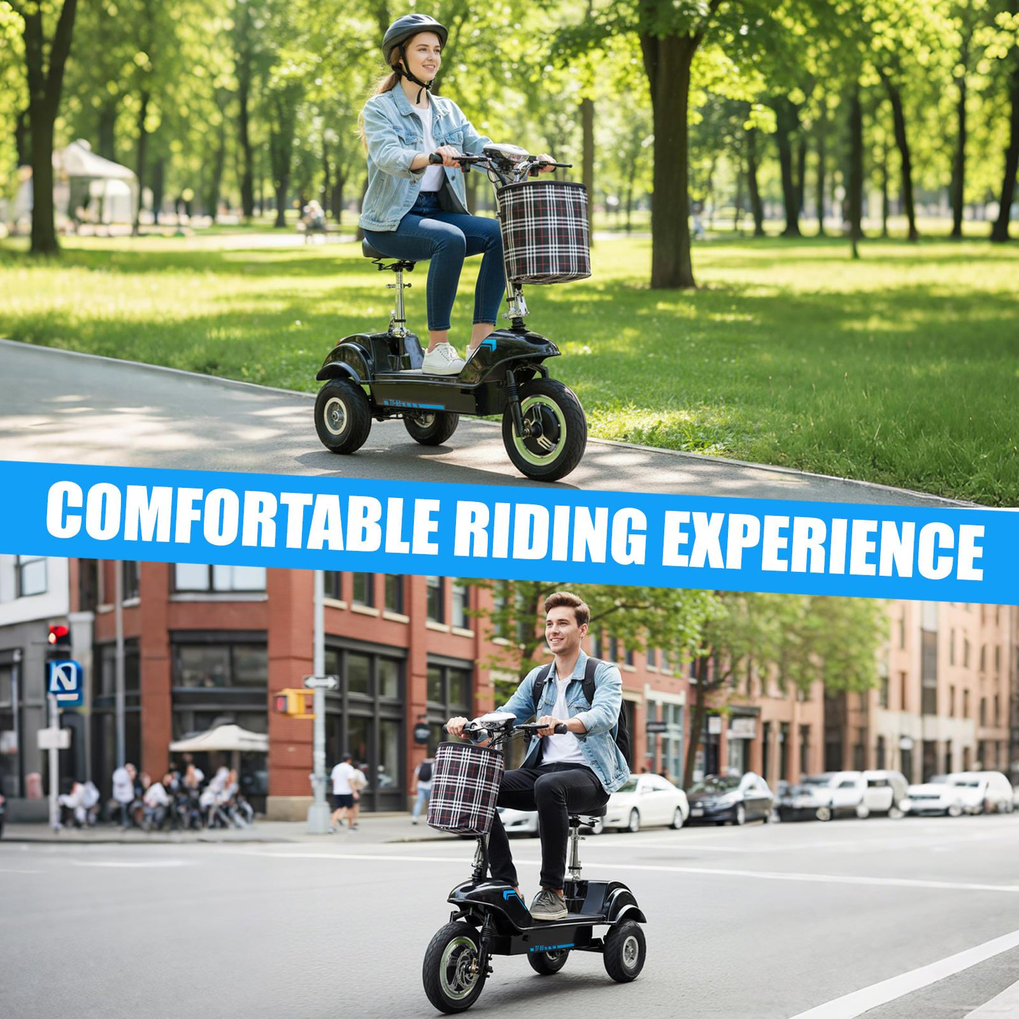 Voir la diapositive 5 : TWOFISH Trottinette électrique à trois roues avec siège amovible twofish tf03