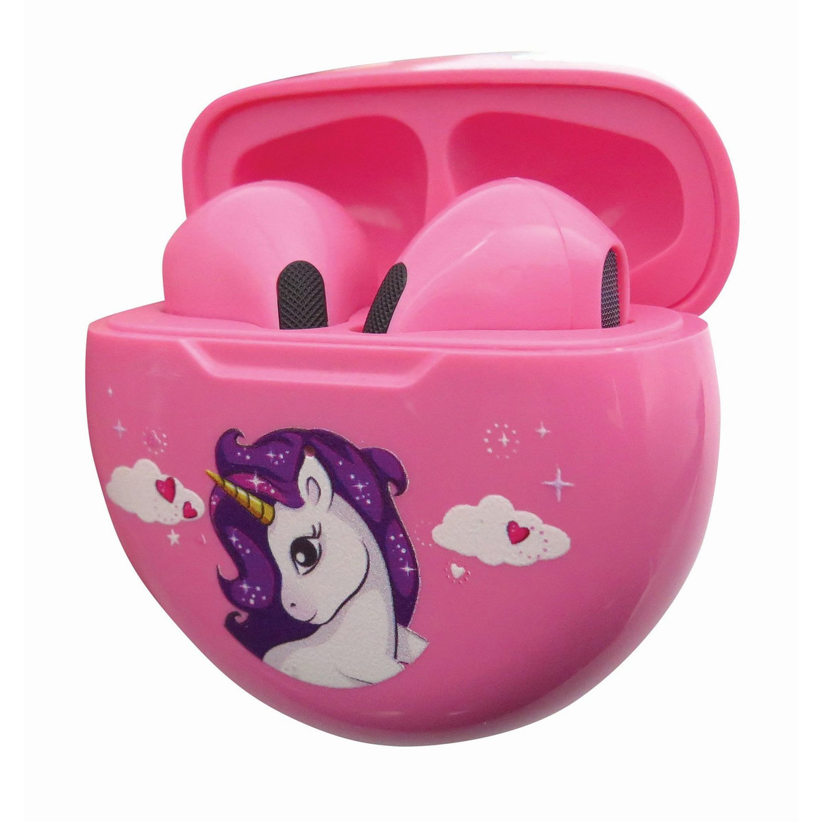 Lexibook Écouteurs sans fil Bluetooth Licorne avec étui de chargement et de rangement