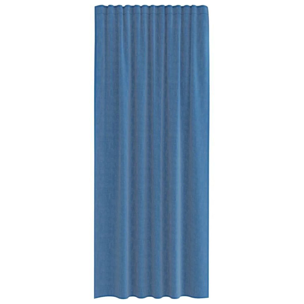 VIDAXL Rideaux en voile avec boucles 2 pcs bleu royal 140x245 cm