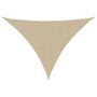 Voir la diapositive 2 : VIDAXL Voile de parasol tissu oxford triangulaire 3x4x5 m beige