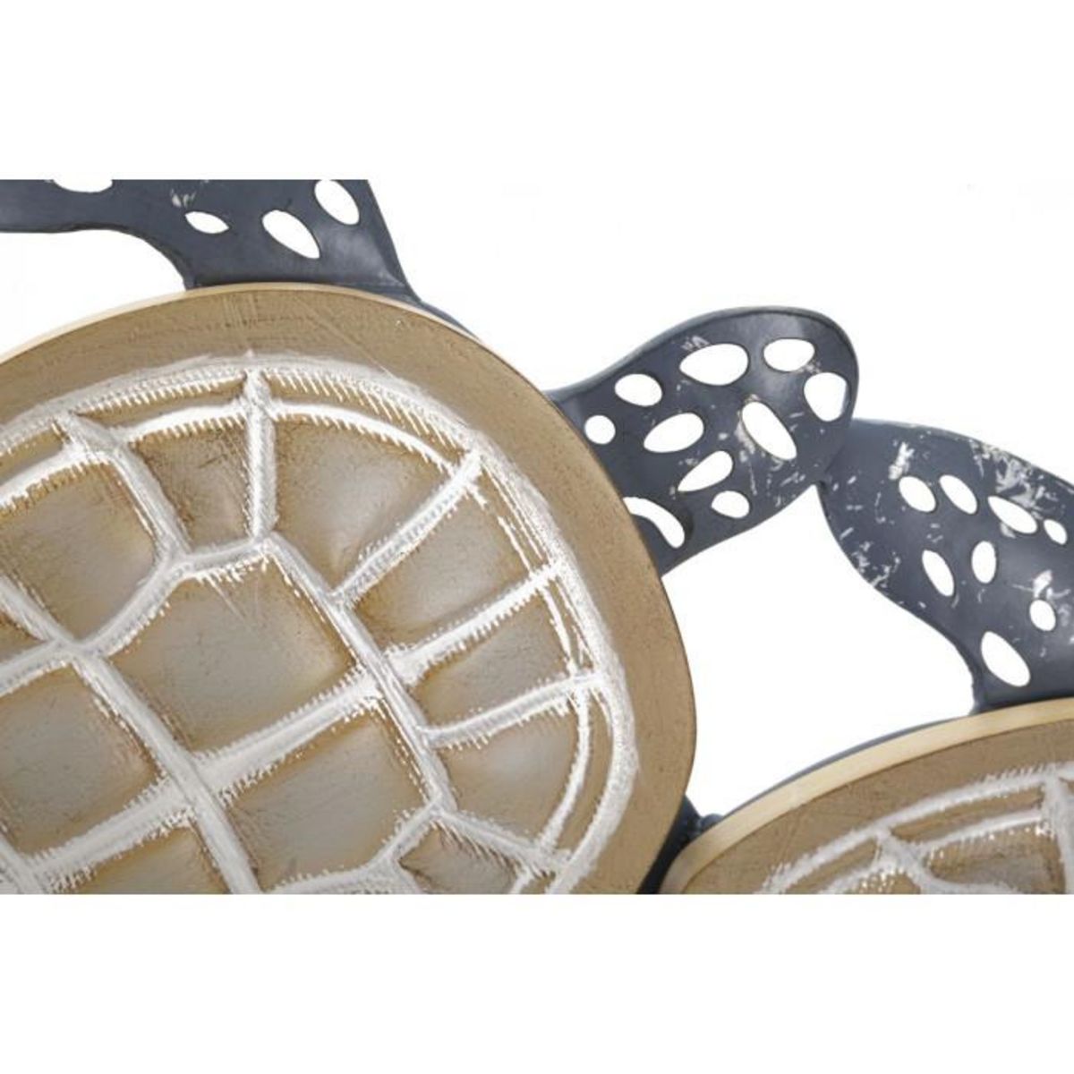 Paris Prix Décoration Murale en Métal  Tartarughe  111cm Multicolore