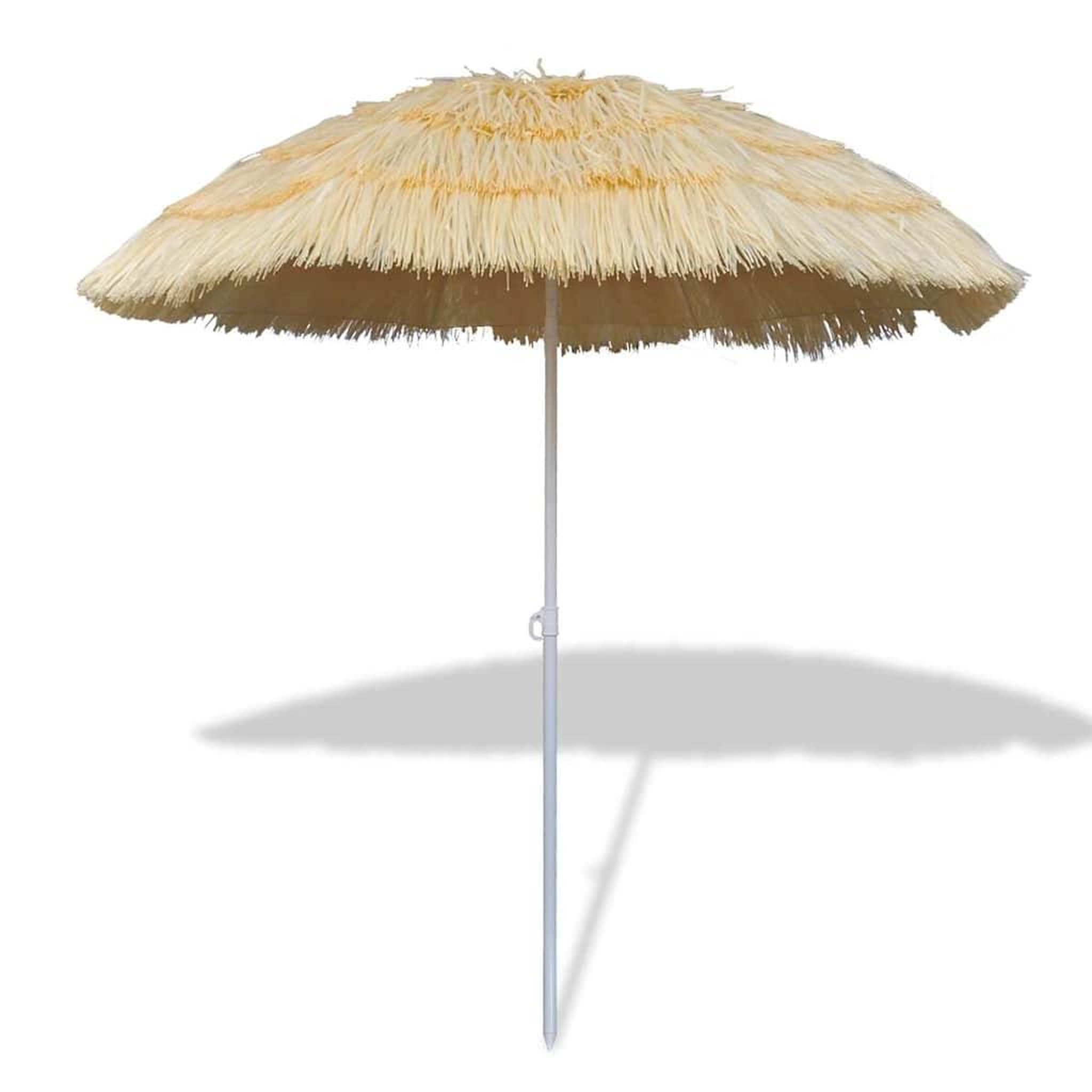 VIDAXL Parasol de plage inclinable style hawaii